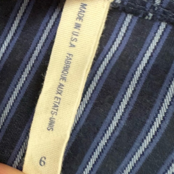 MAEVE ANTHROPOLOGIE BLUE STRIPED DRESS 6 Sleeveless 1331 - Picture 3 of 4